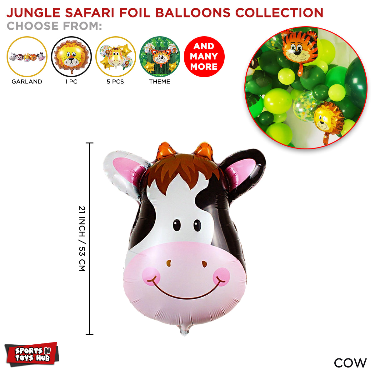 Cow Foil Balloon Collection