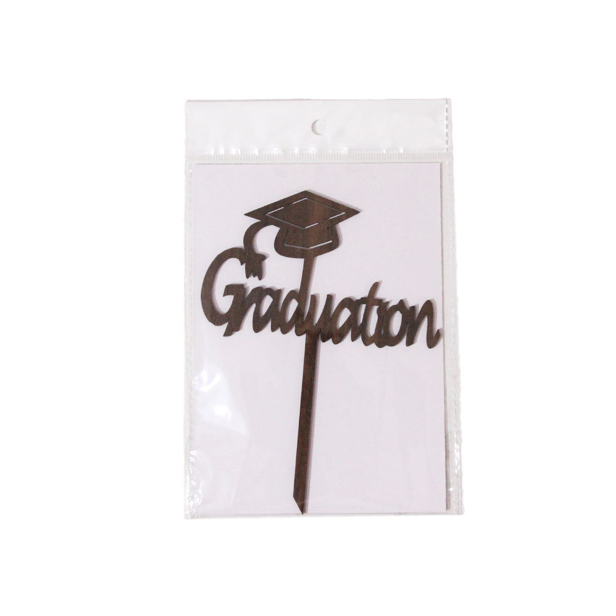 Graduation Wooden Printed Cake Topper
