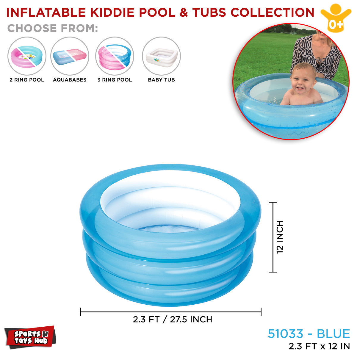 Inflatable Kiddie Swimming Pool - 51033