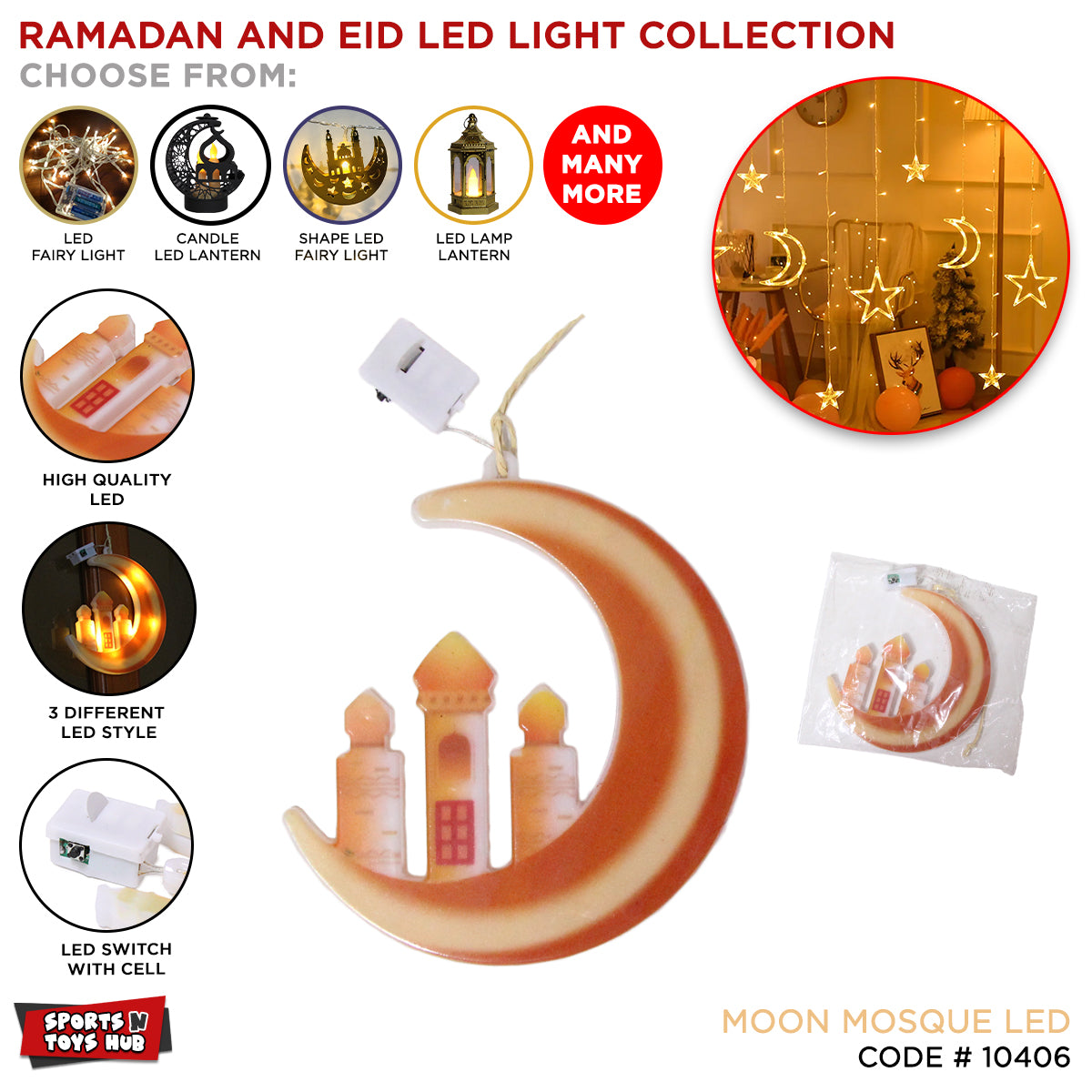 Moon Mosque Shape LED Light
