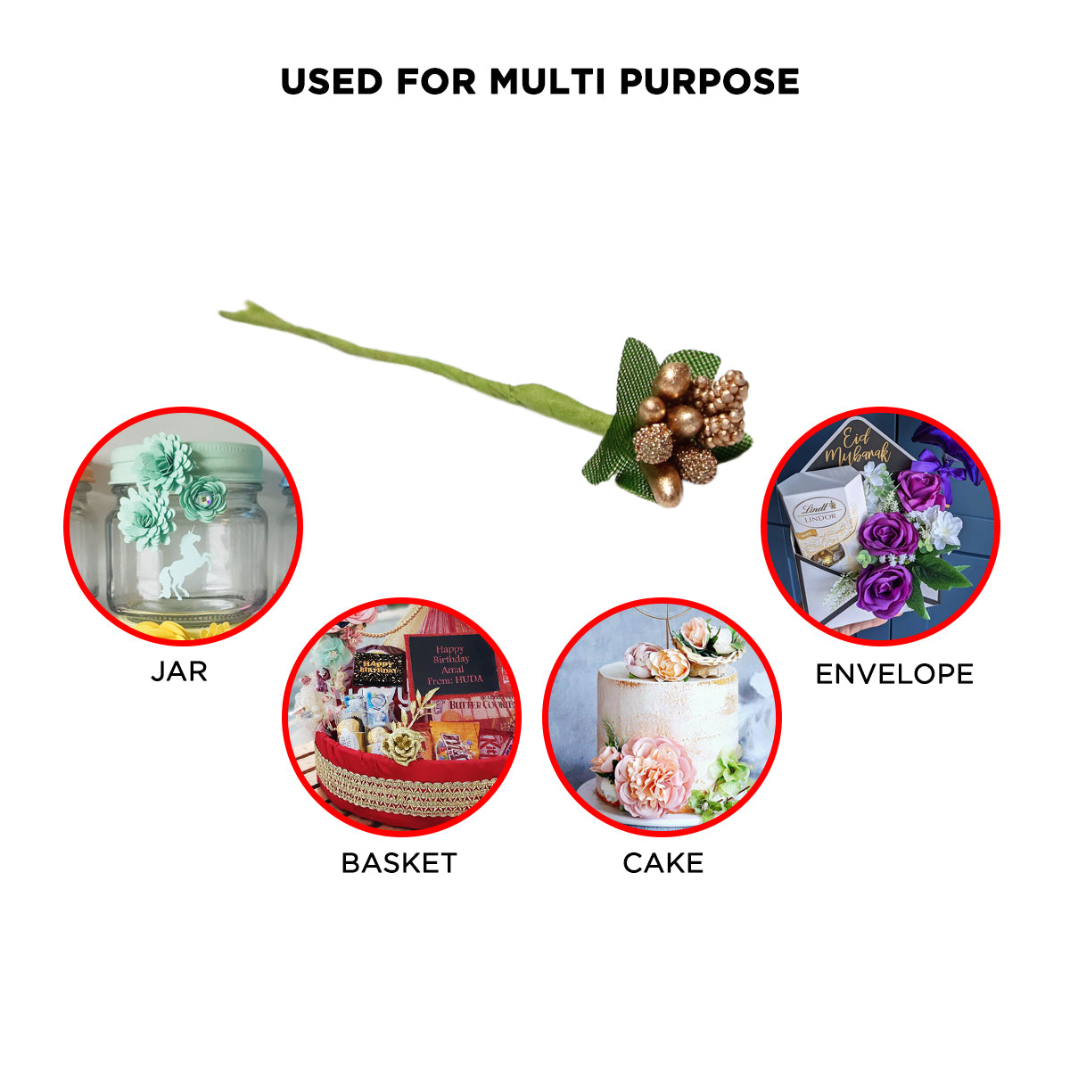 Multi Purpose Artificial Bead Flower Collection