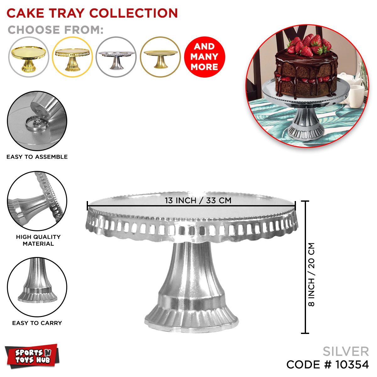 Plastic Shinny Cupcake Stand Collection