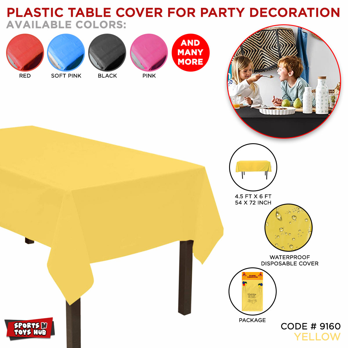 Yellow Shades Table Cover Collection