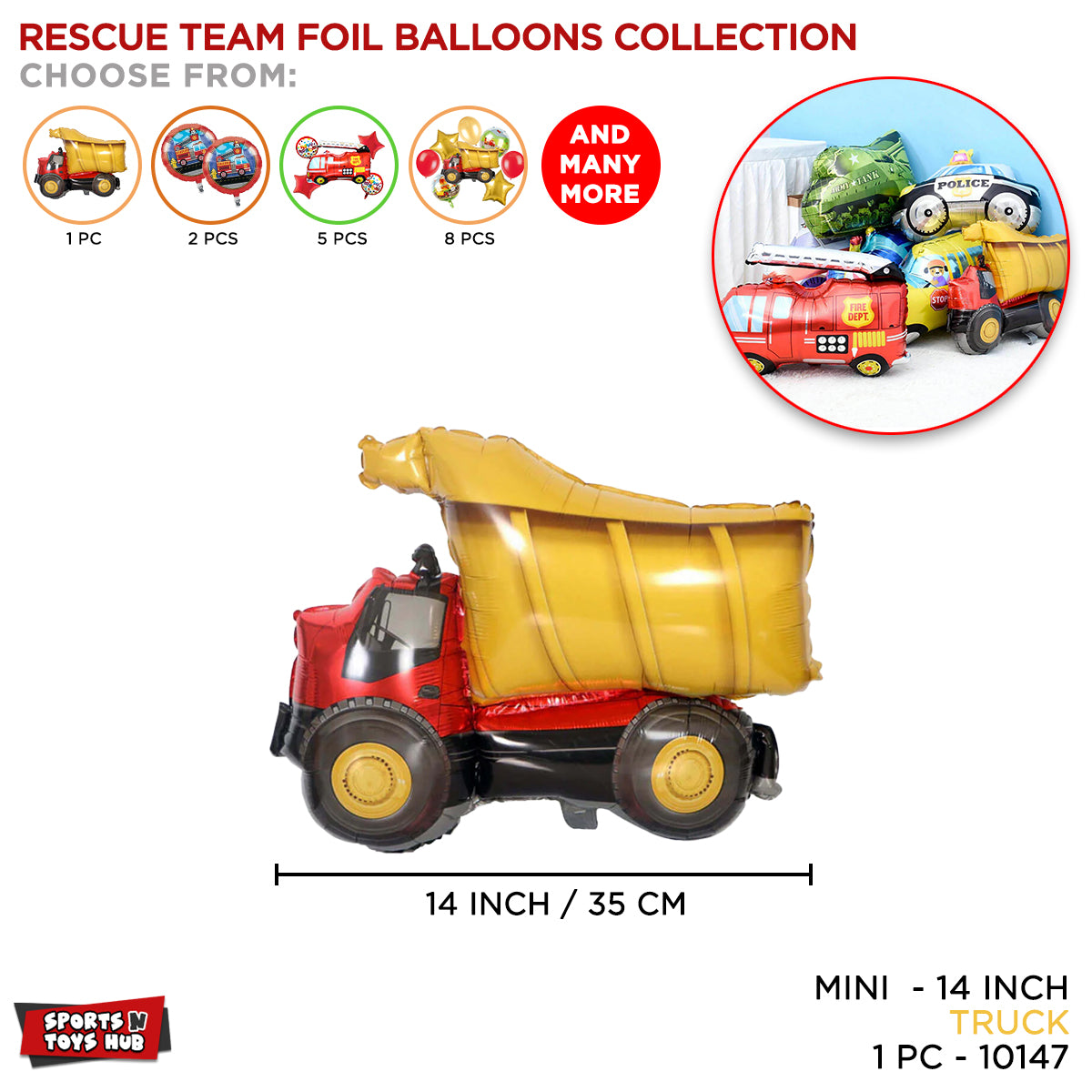 Truck Foil Balloon Collection