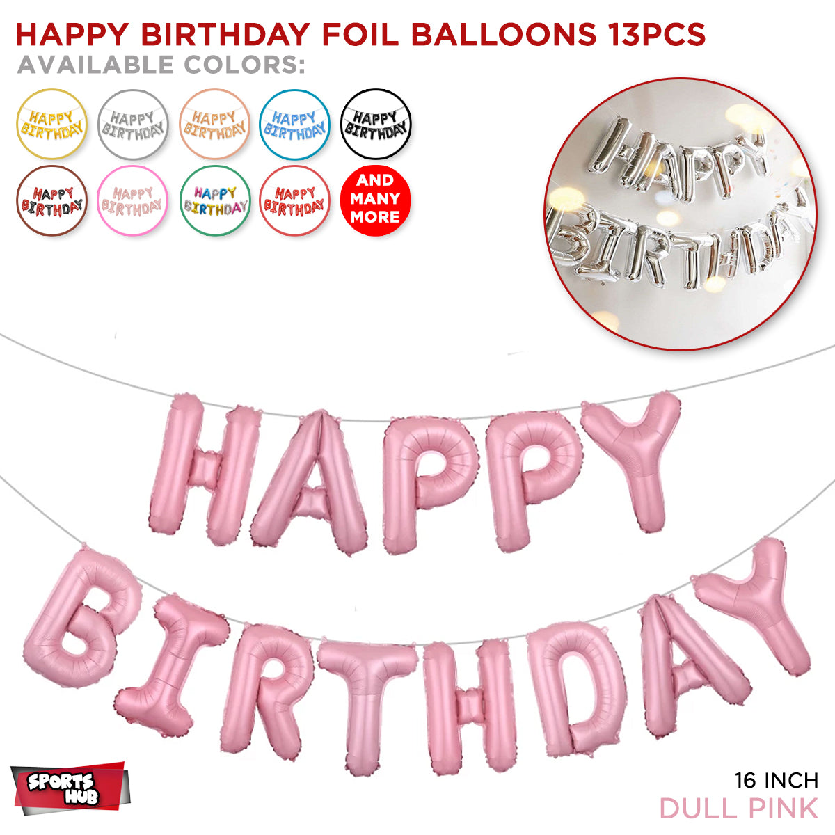 Happy Birthday Foil Banner Balloons