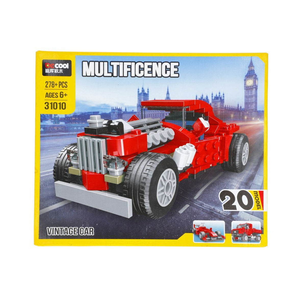 Decool 20 in 1 Architect Vintage Car Building Blocks Toys - 31010