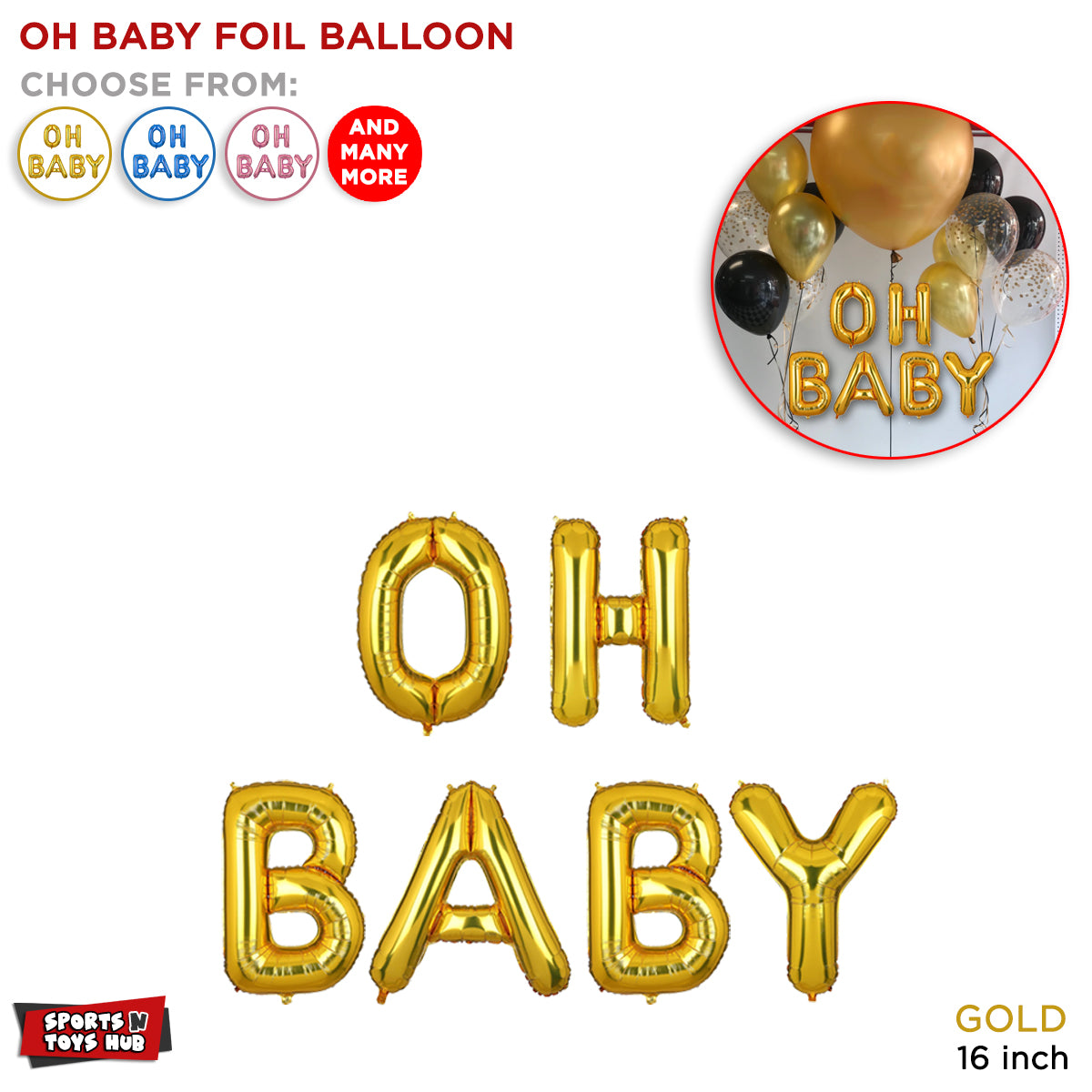 Oh Baby Foil Letter Collection