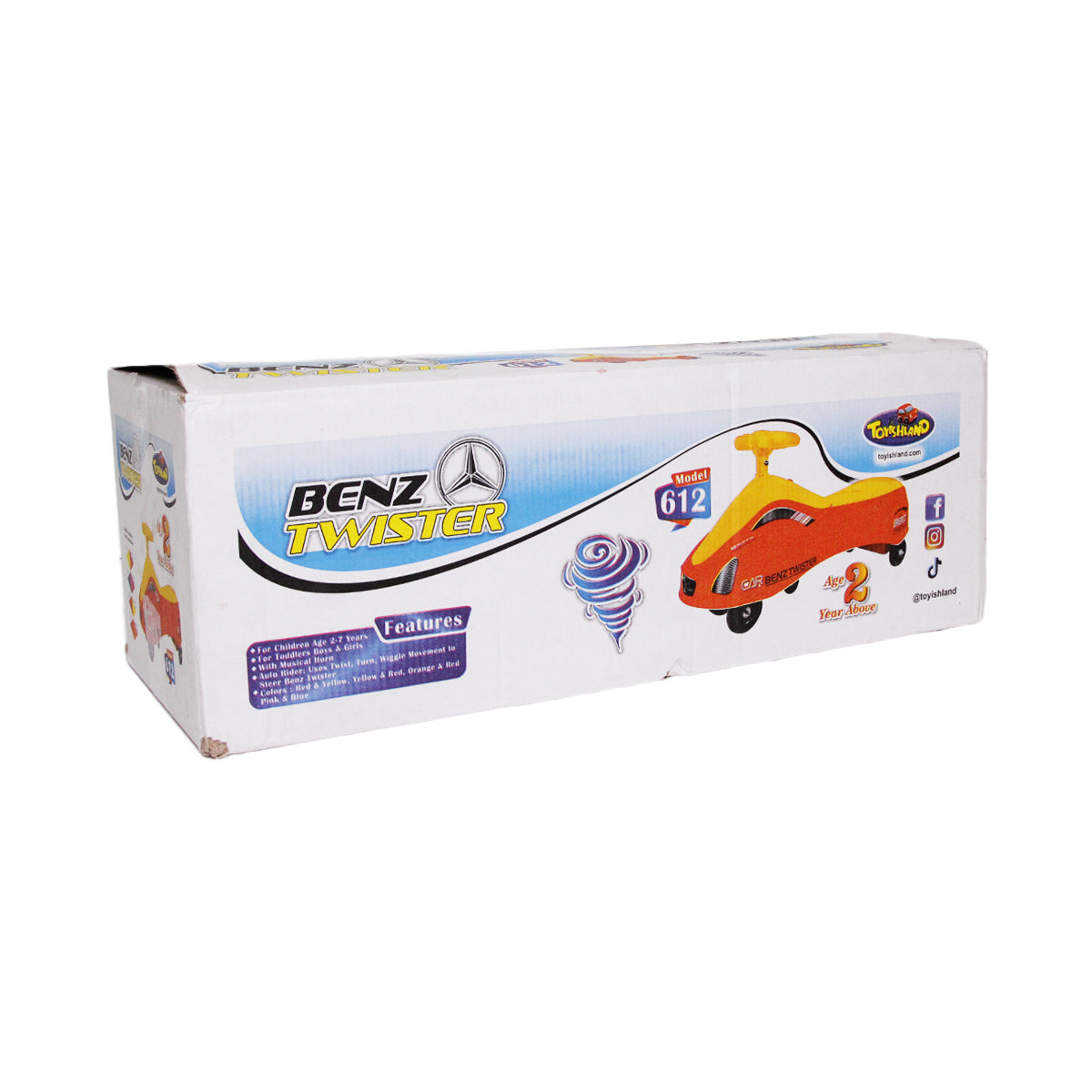 Benz Twister Wiggle Push Car For Kids