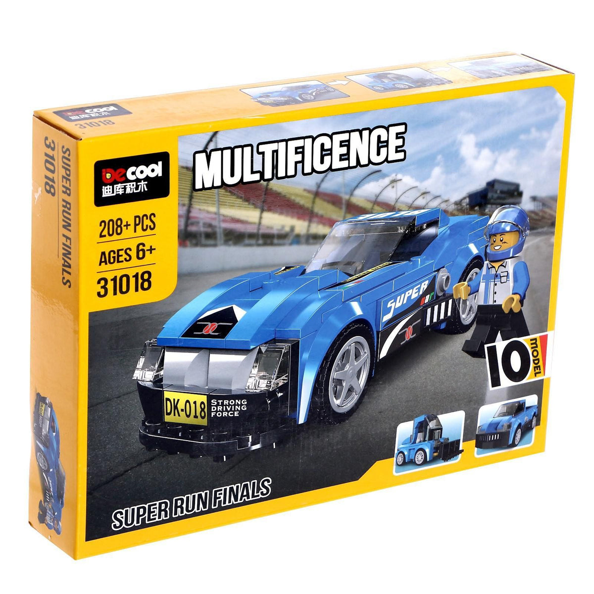 Decool 10 in 1 Architect Super Racing Super Run Finals Building Blocks Toys - 31018