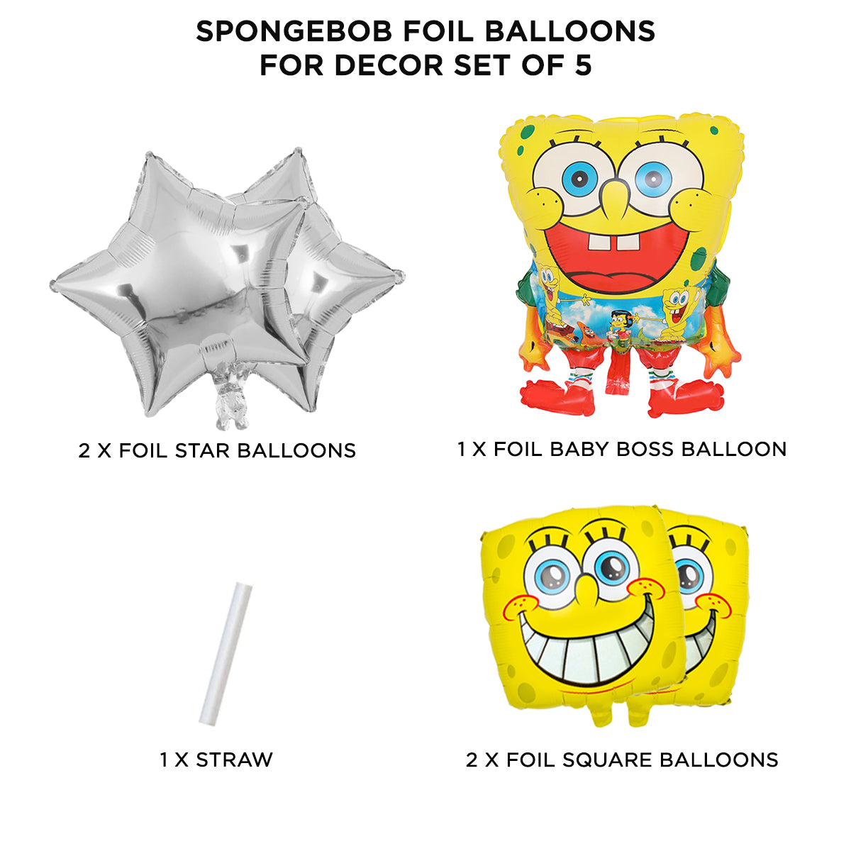 Sponge-Bob Foil Balloon Set Collection