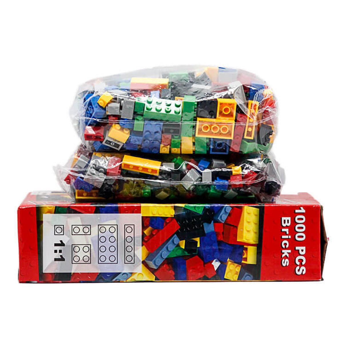 1000 Pcs Building Bricks, Bulk Blocks Toy