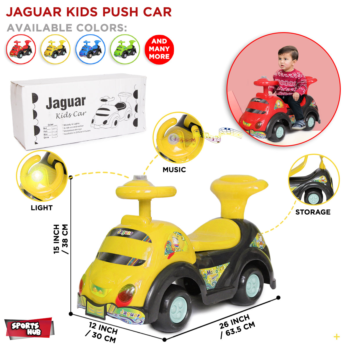 Jaguar Ride On Toddler Buggy Car