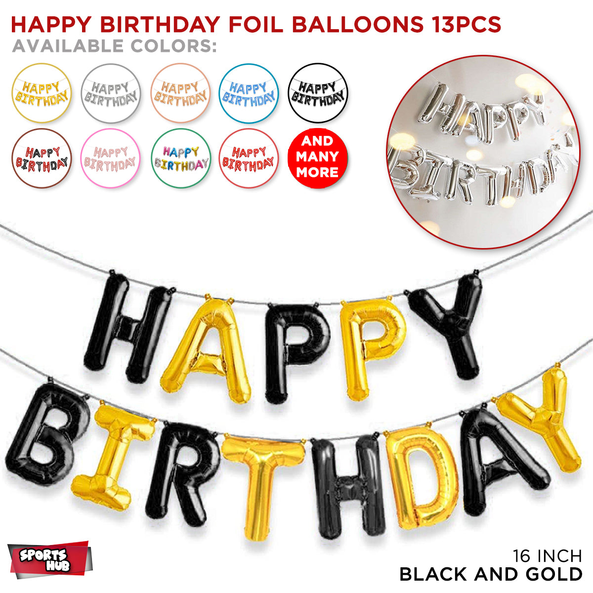 Happy Birthday Foil Banner Balloons