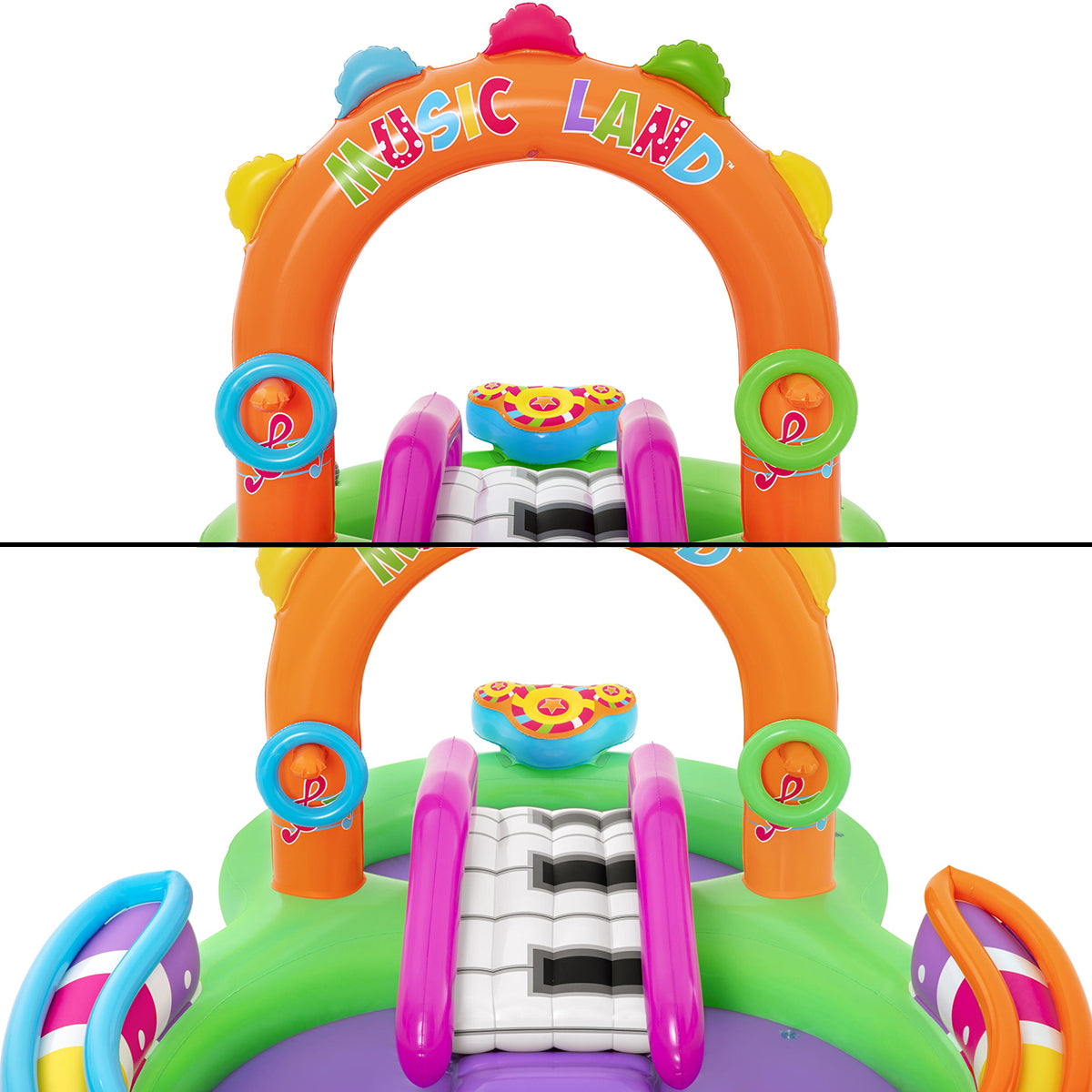Bestway 9'8" x 6'3" x 54"/2.95m x 1.90m x 1.37m Sing N Splash Inflatable Kids Water Play Center The Pool Floor - 53117