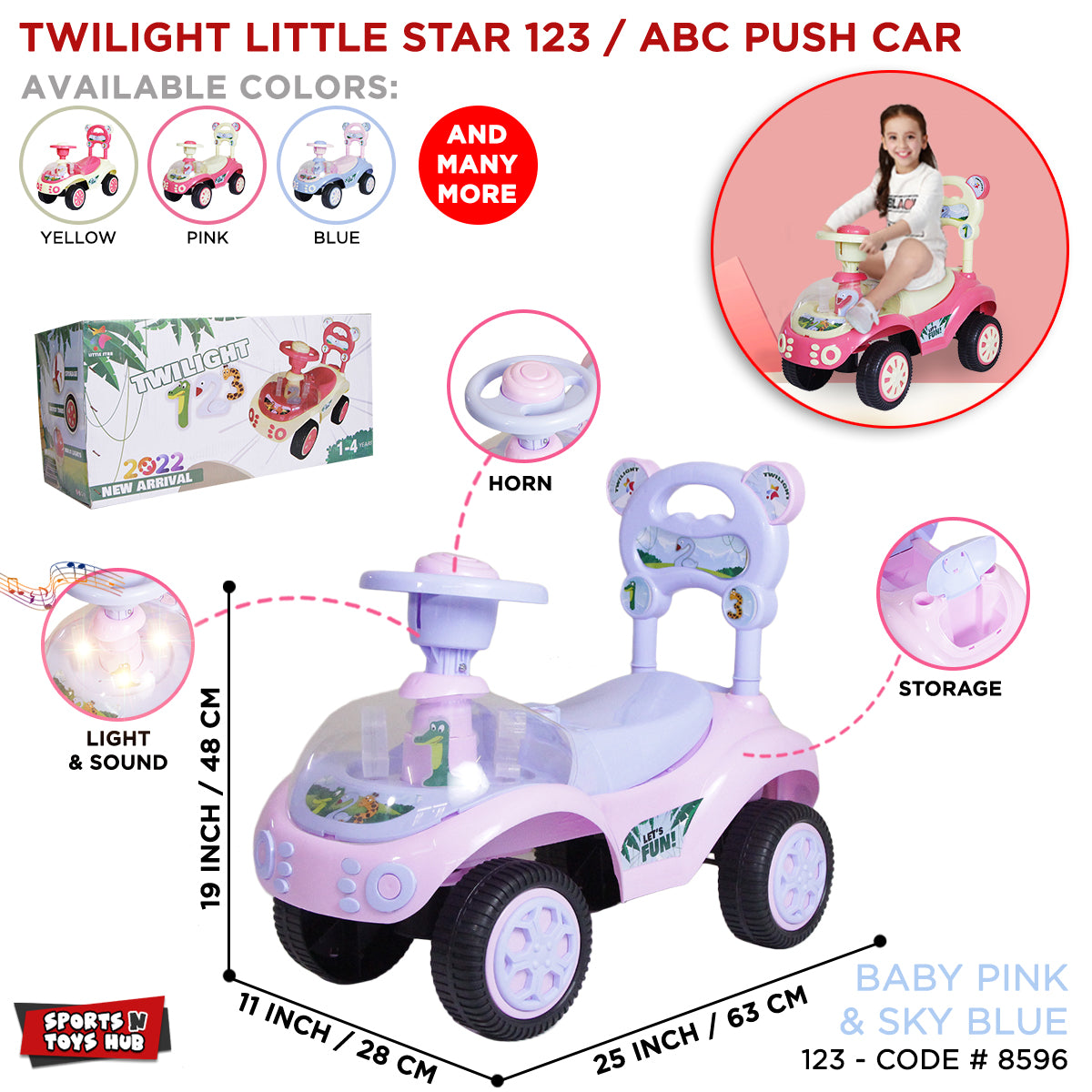 Kids Twilight Little Star Push Car