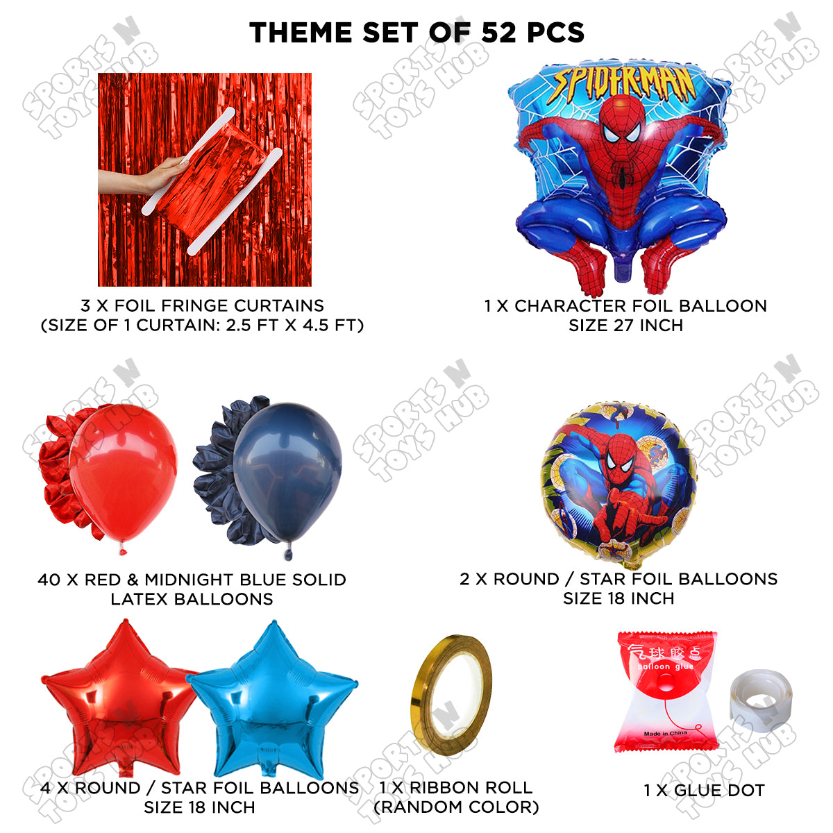 Amazing Spider M@n Foil Balloon Theme Collection