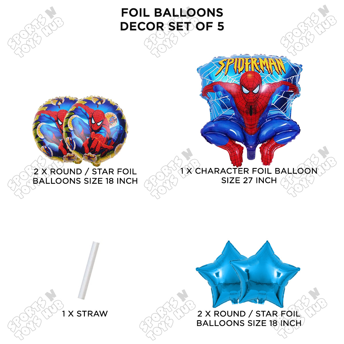 Amazing Spi-der M@n Foil Balloon Set Collection