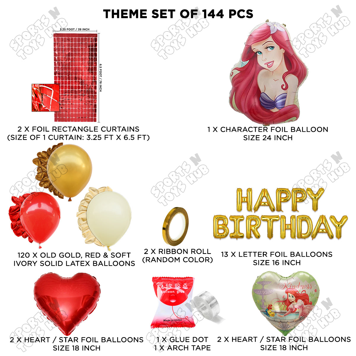 @riel Face Foil Letter Arch Theme Collection