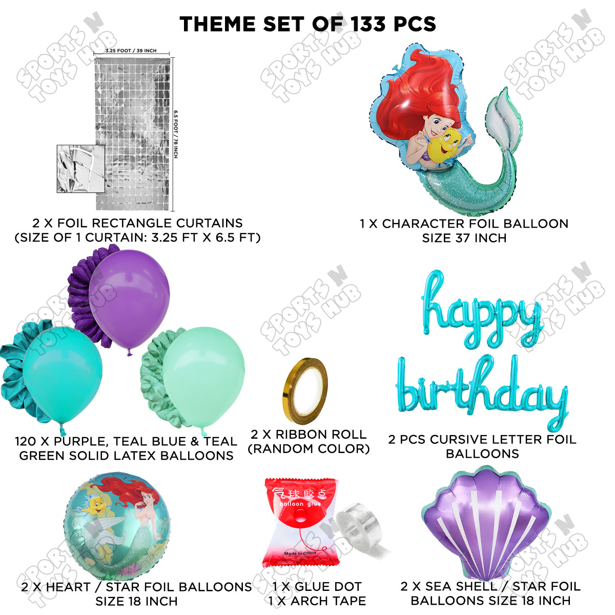 @riel Foil Cursive Letter Arch Theme Collection