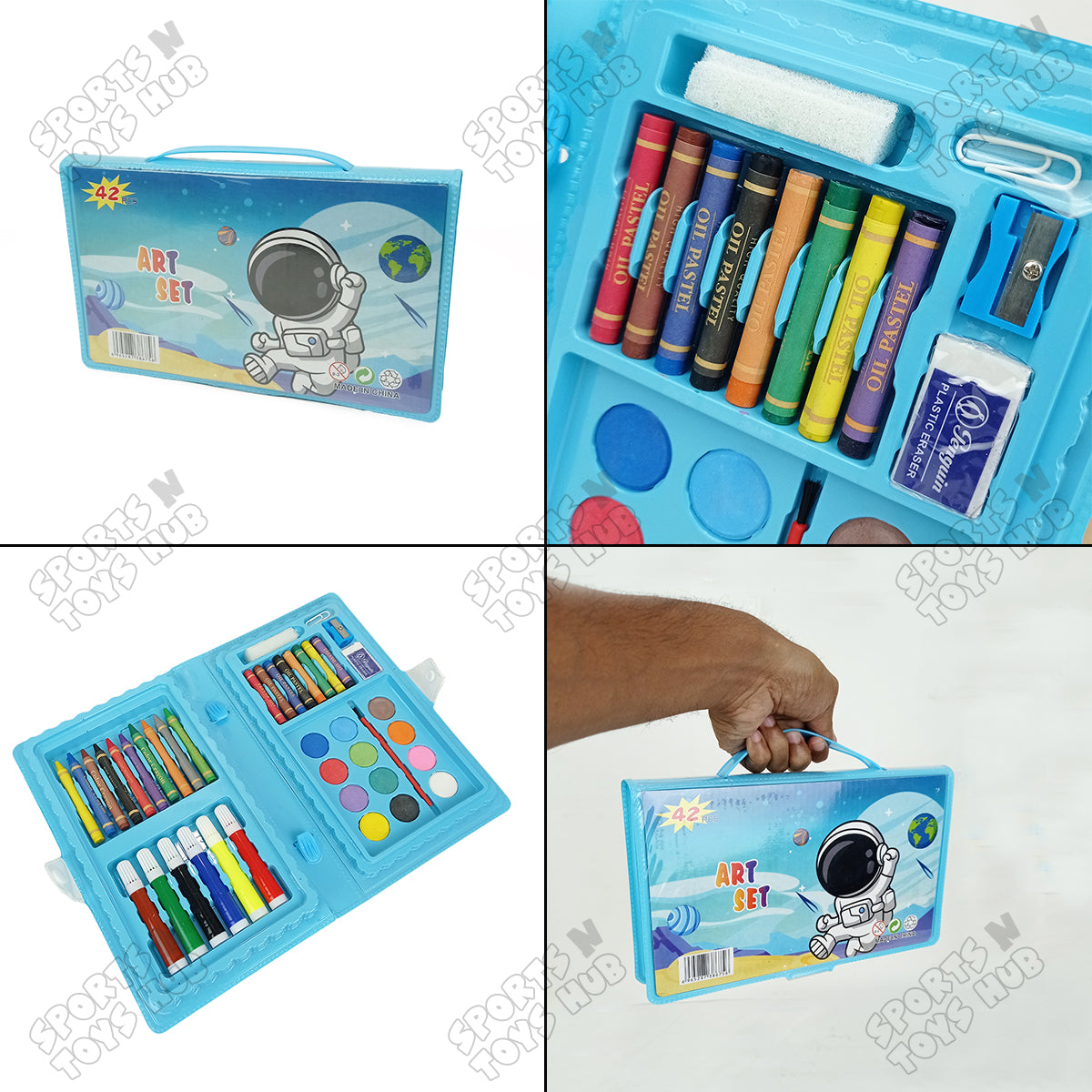 Kids Arts Coloring Kit Collection - 42 Pcs