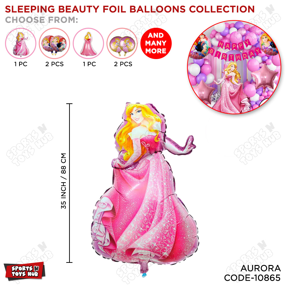 Sleeping Be@uty Foil Balloon