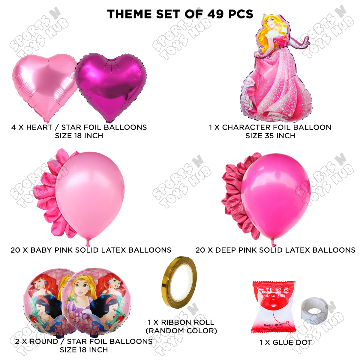 Sleeping Be@uty Foil Balloon Theme Collection