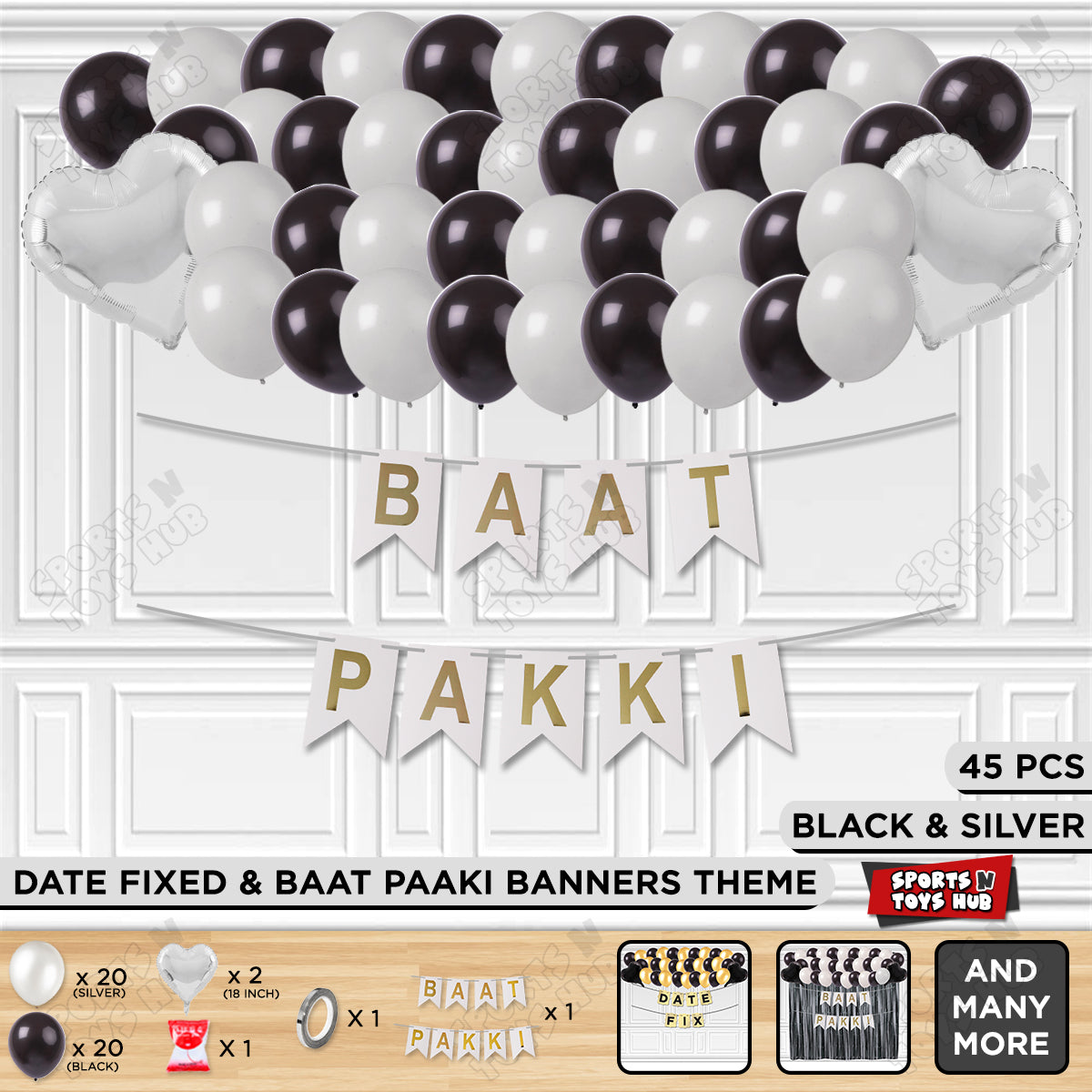 Baat Pakki Card Banner Theme - White