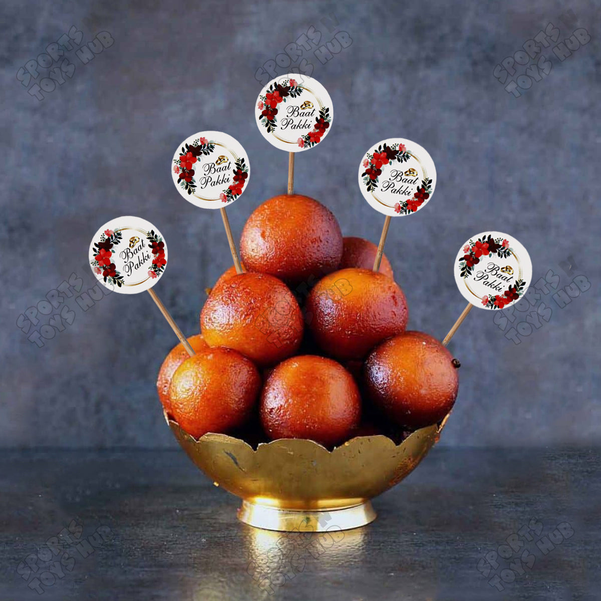 Baat Pakki Cup Cake & Sweet Toppers - Pack Of 12