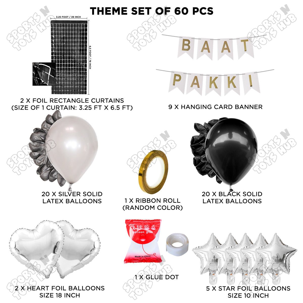 Baat Pakki Card Banner Theme - White