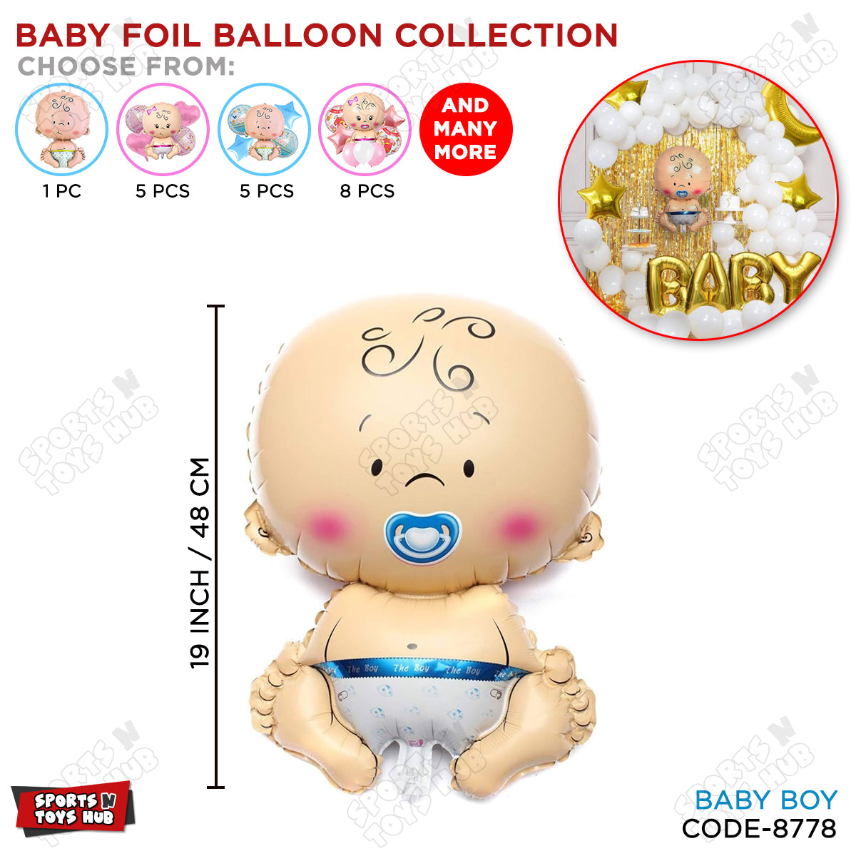 Baby Boy Foil Balloon