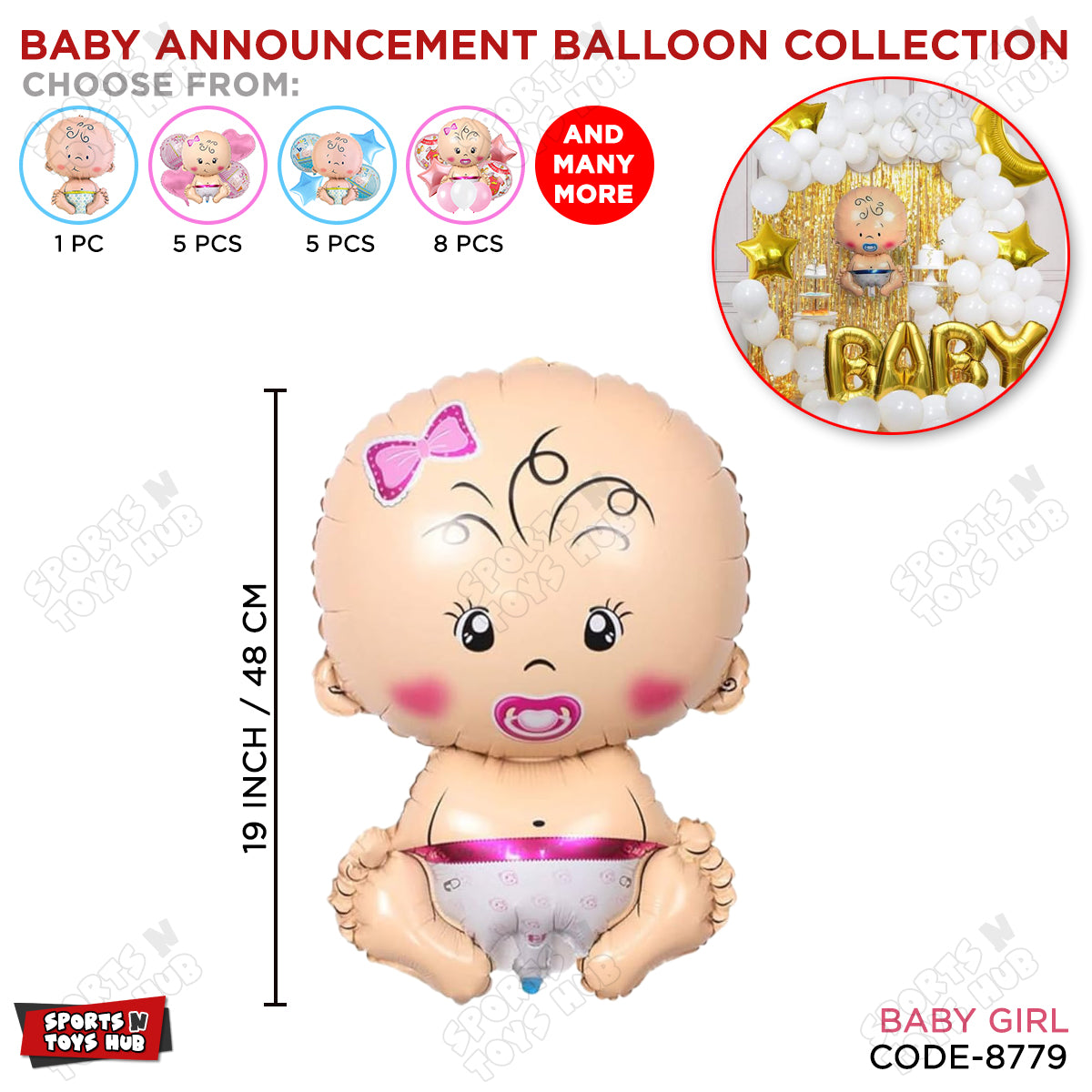 Baby Girl Foil Balloon