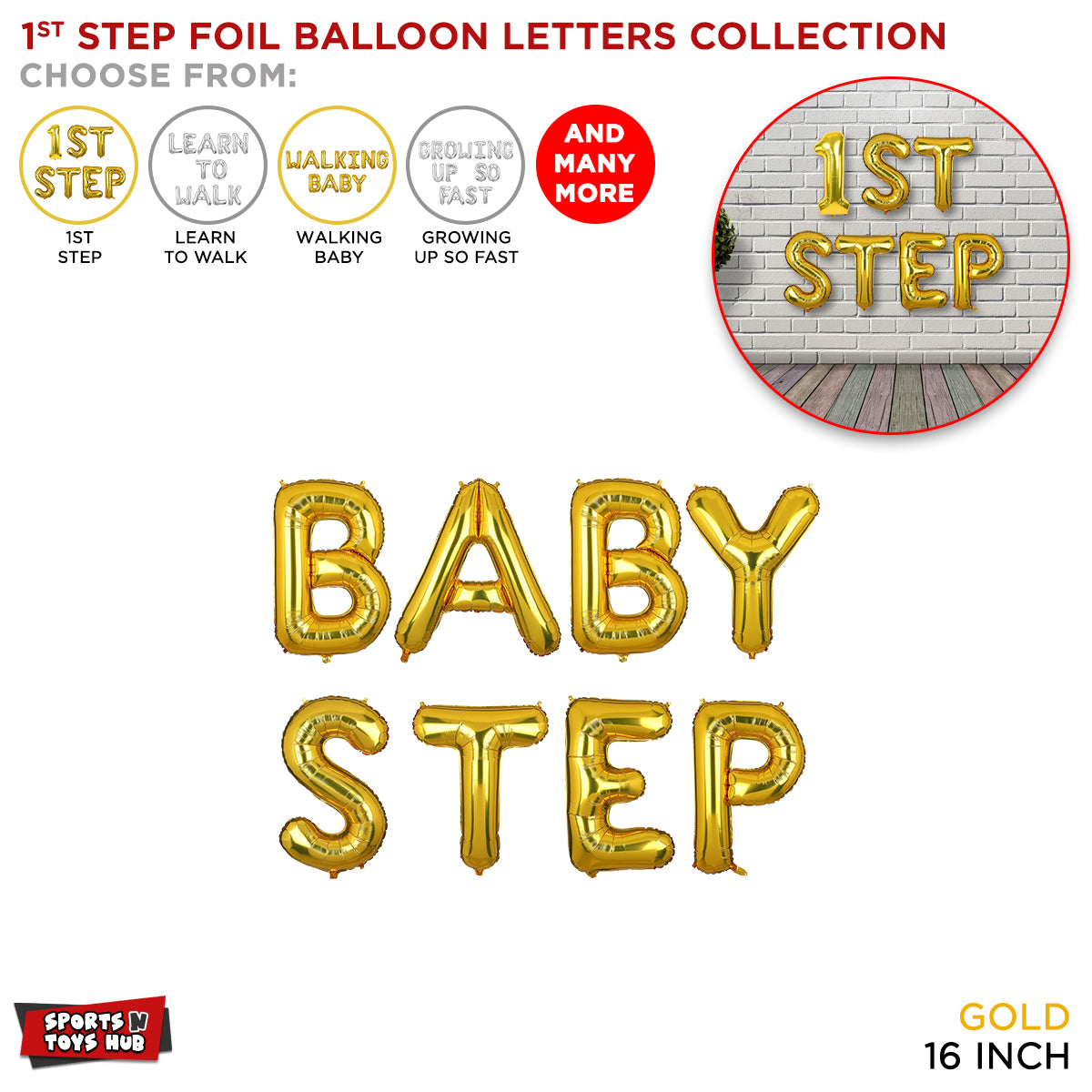 First Step Gold Foil Letter Collection