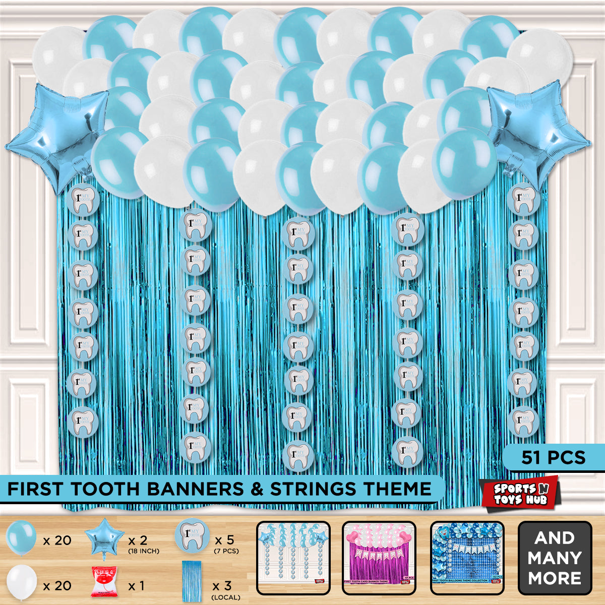 First Tooth Strings Theme With Curtain