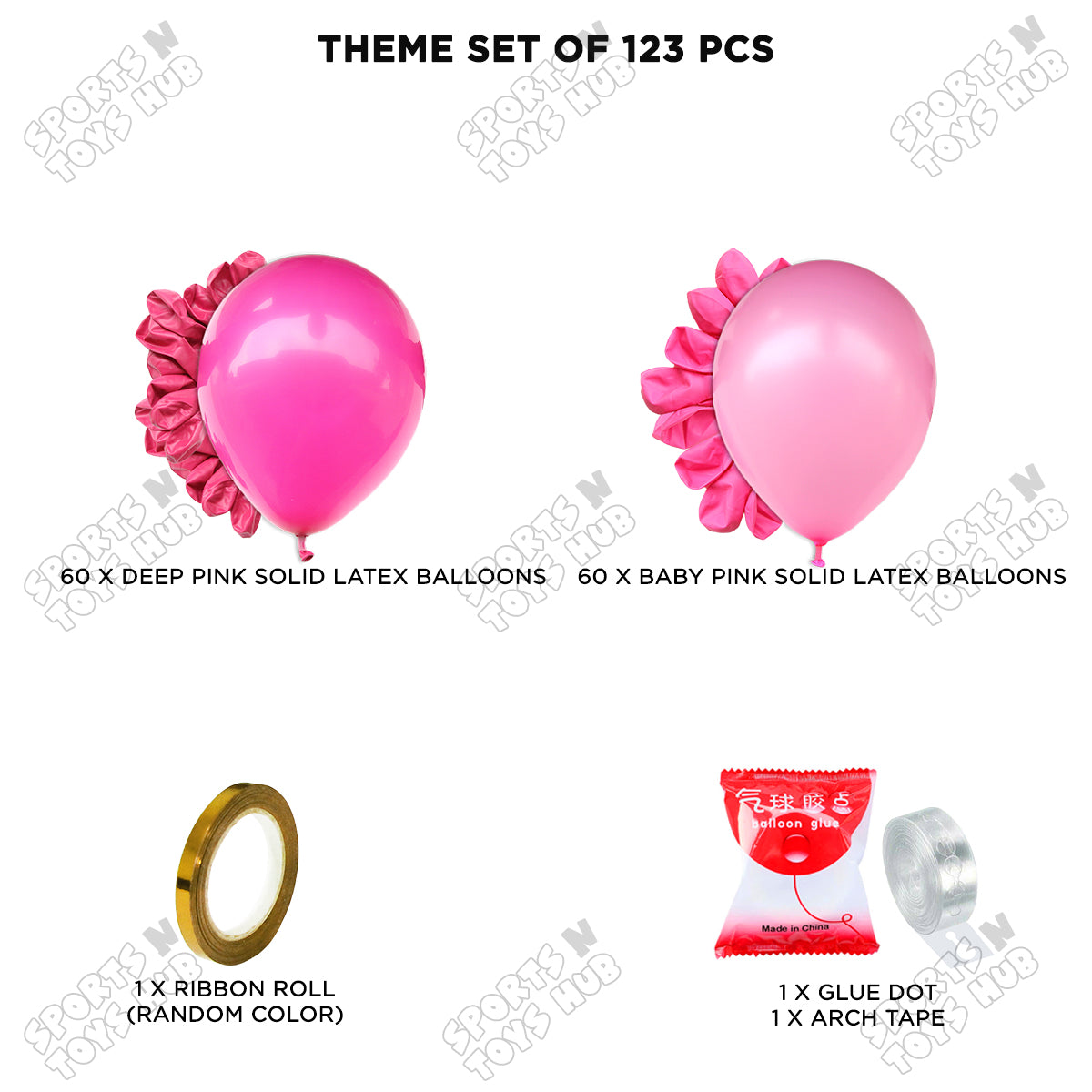 Pink - Latex Balloon Arch Kit