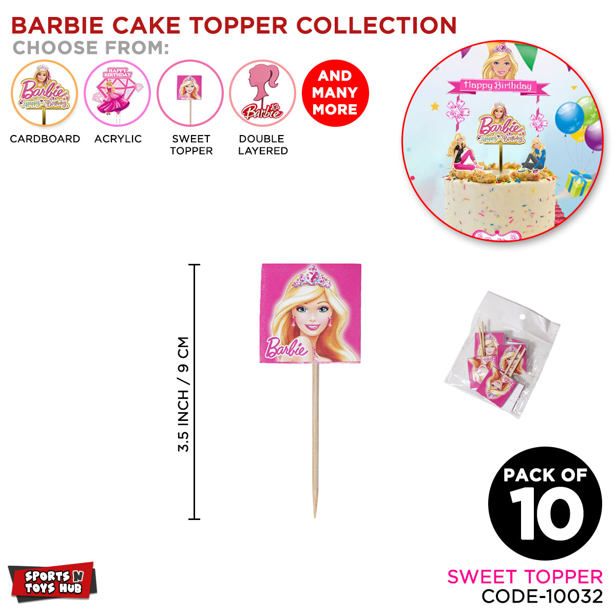 B-a-r-b-i-e Sweet Topper Collection