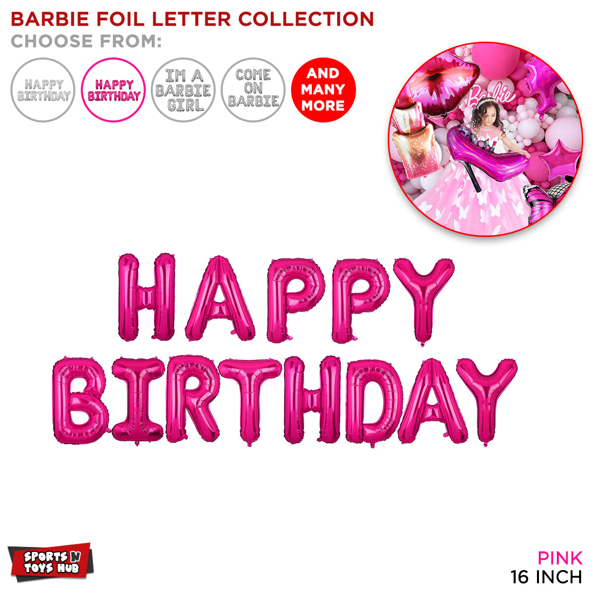 Bar_bie Foil Letter Collection