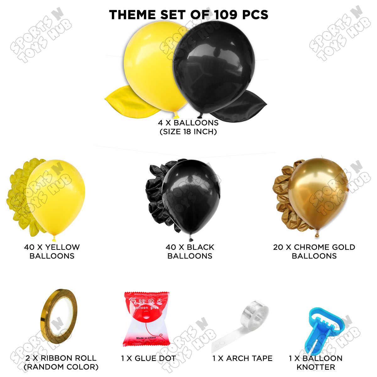 Yellow & Black Garland Theme Collection