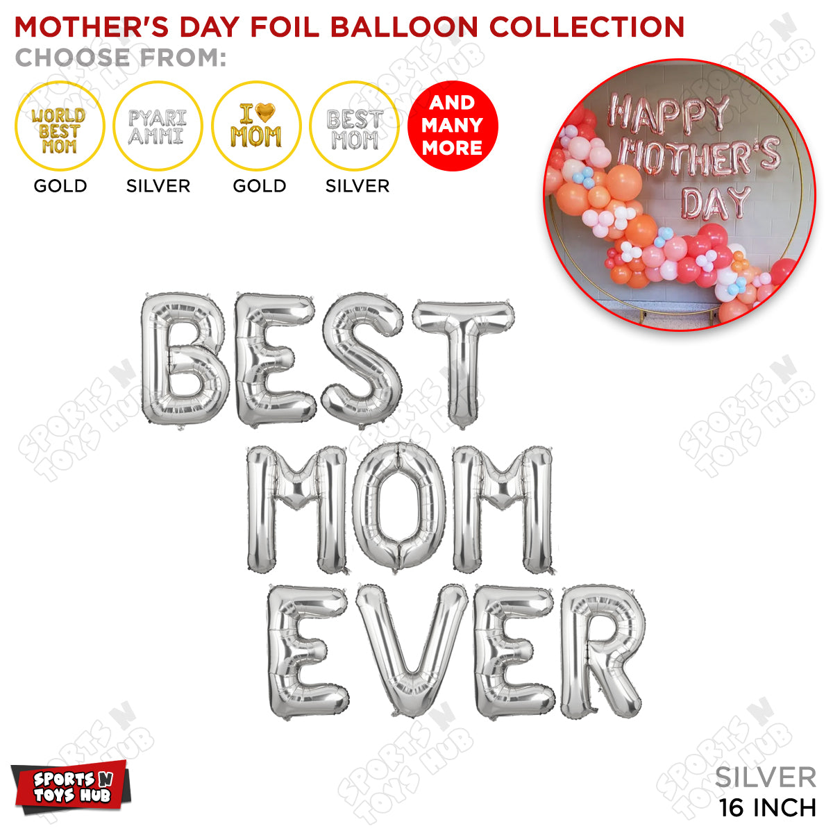 Best Mom Ever Foil Letter Collection