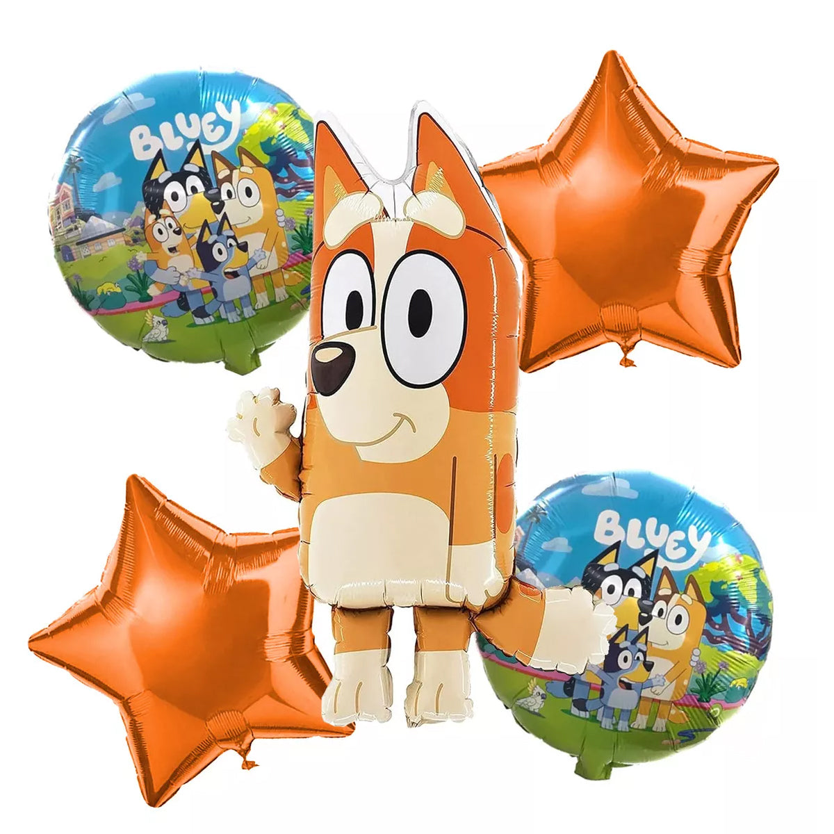 Bluey Cartoon Character Foil Set