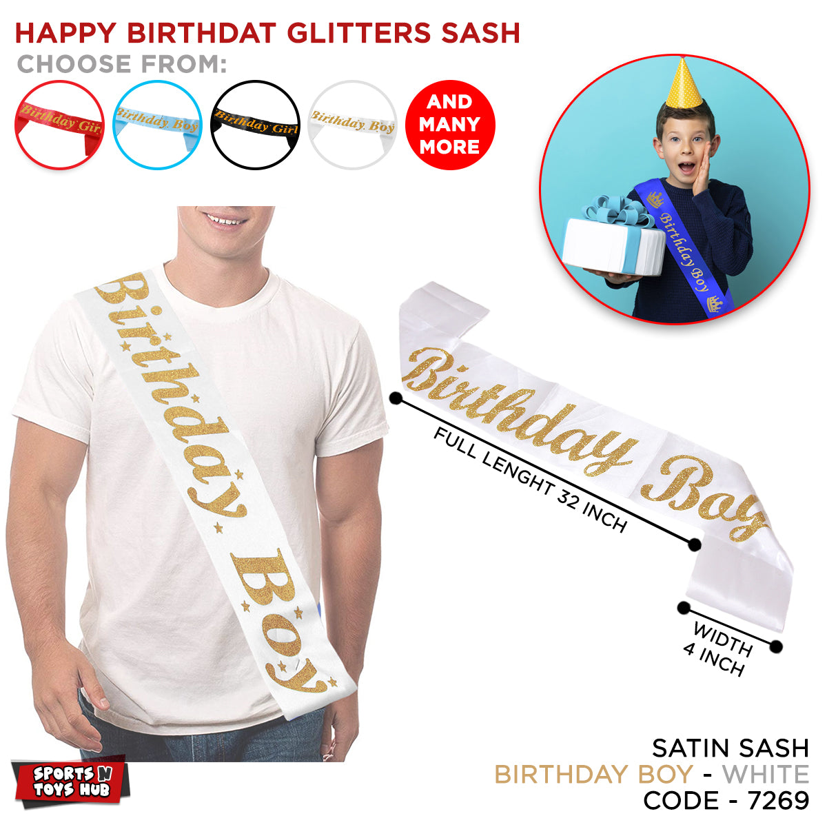 Birthday Boy Sash Collection