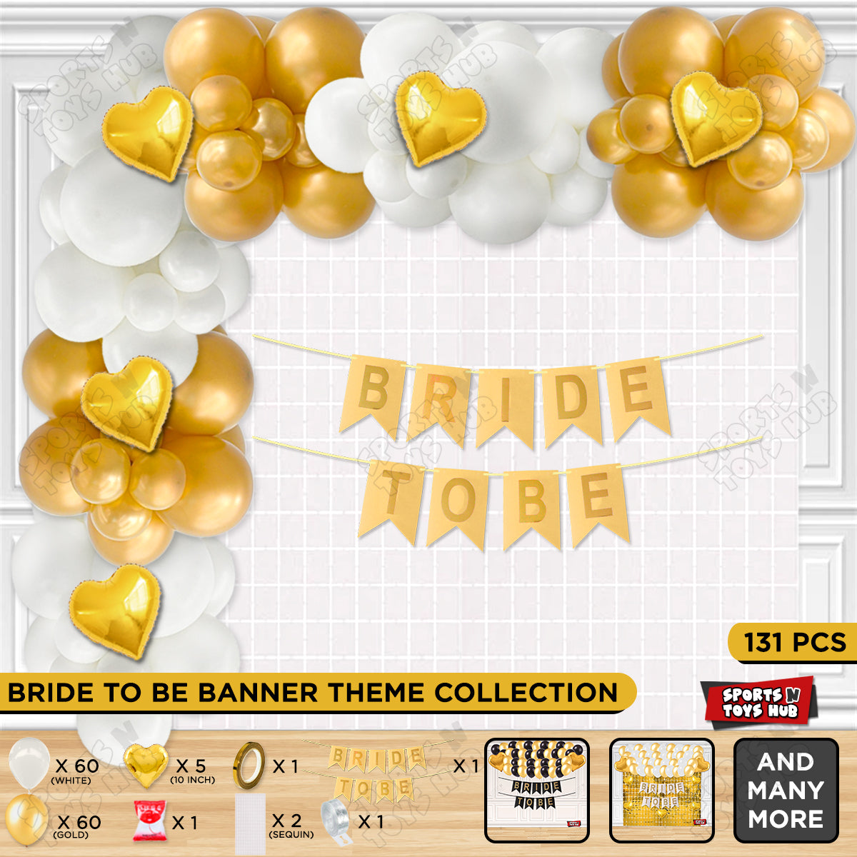 Bride To Be Card Banner Theme Collection - Orange & Gold