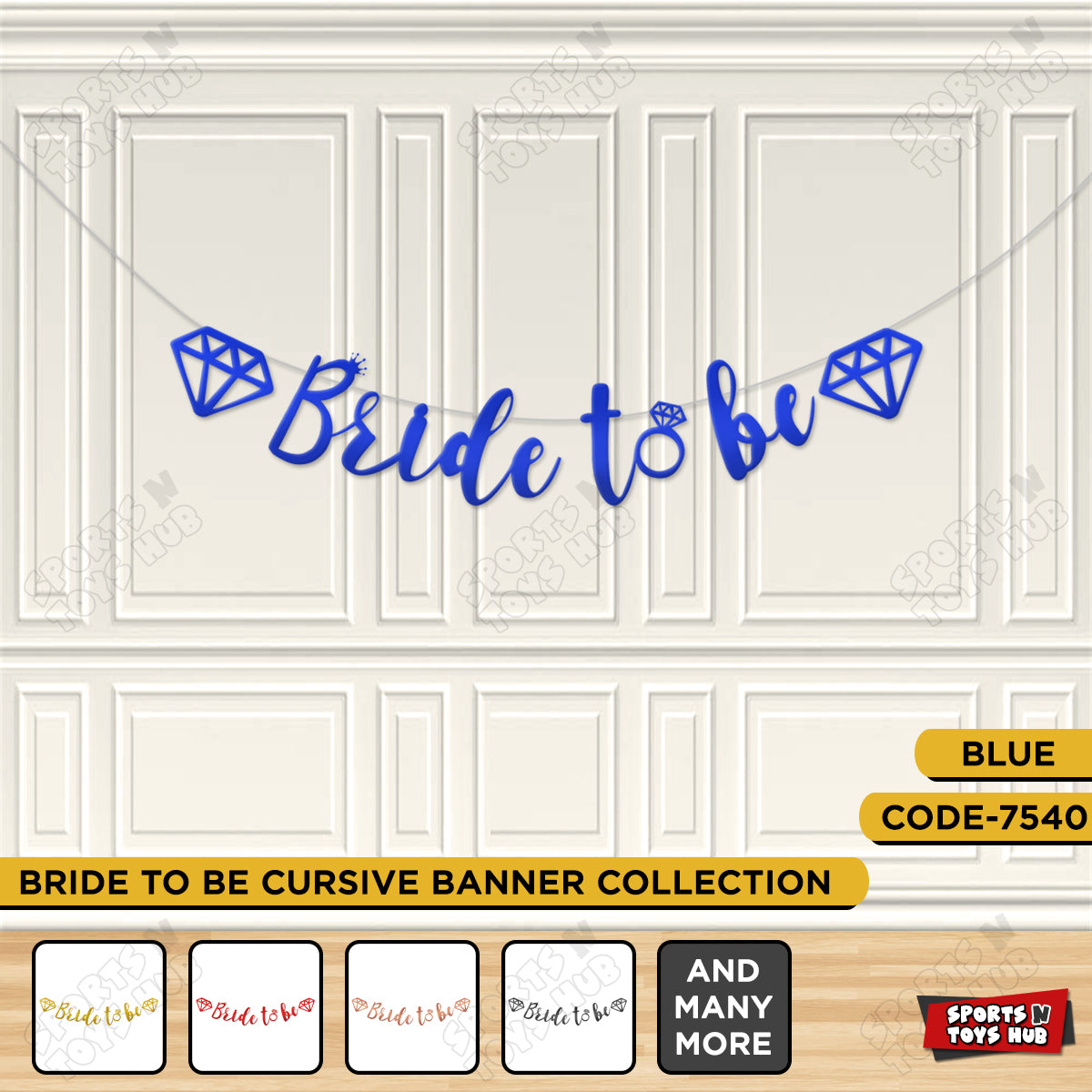 Bride To Be Cursive Banner Collection
