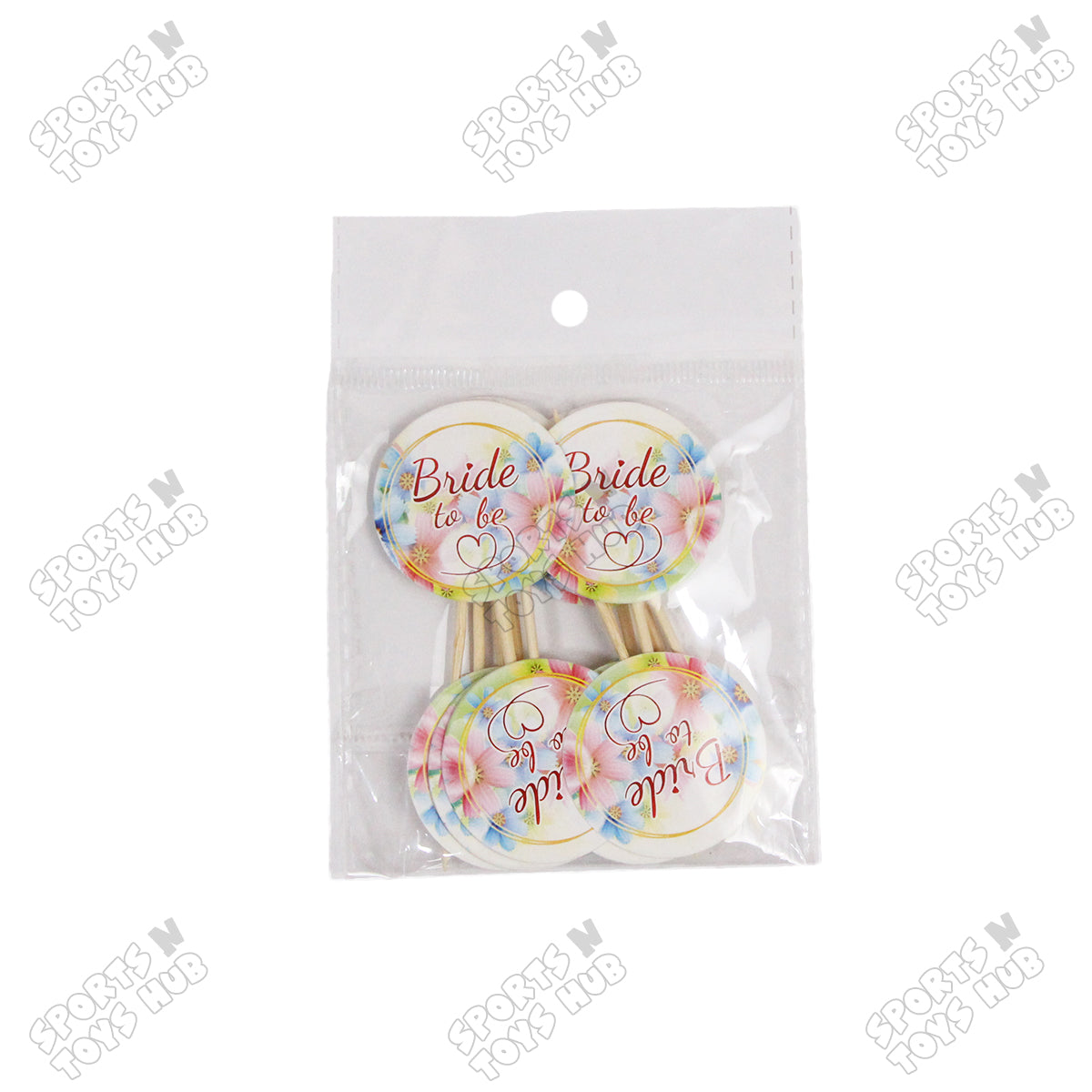 Bride To Be Sweet & Cup Cake Toppers - Pack Of 12