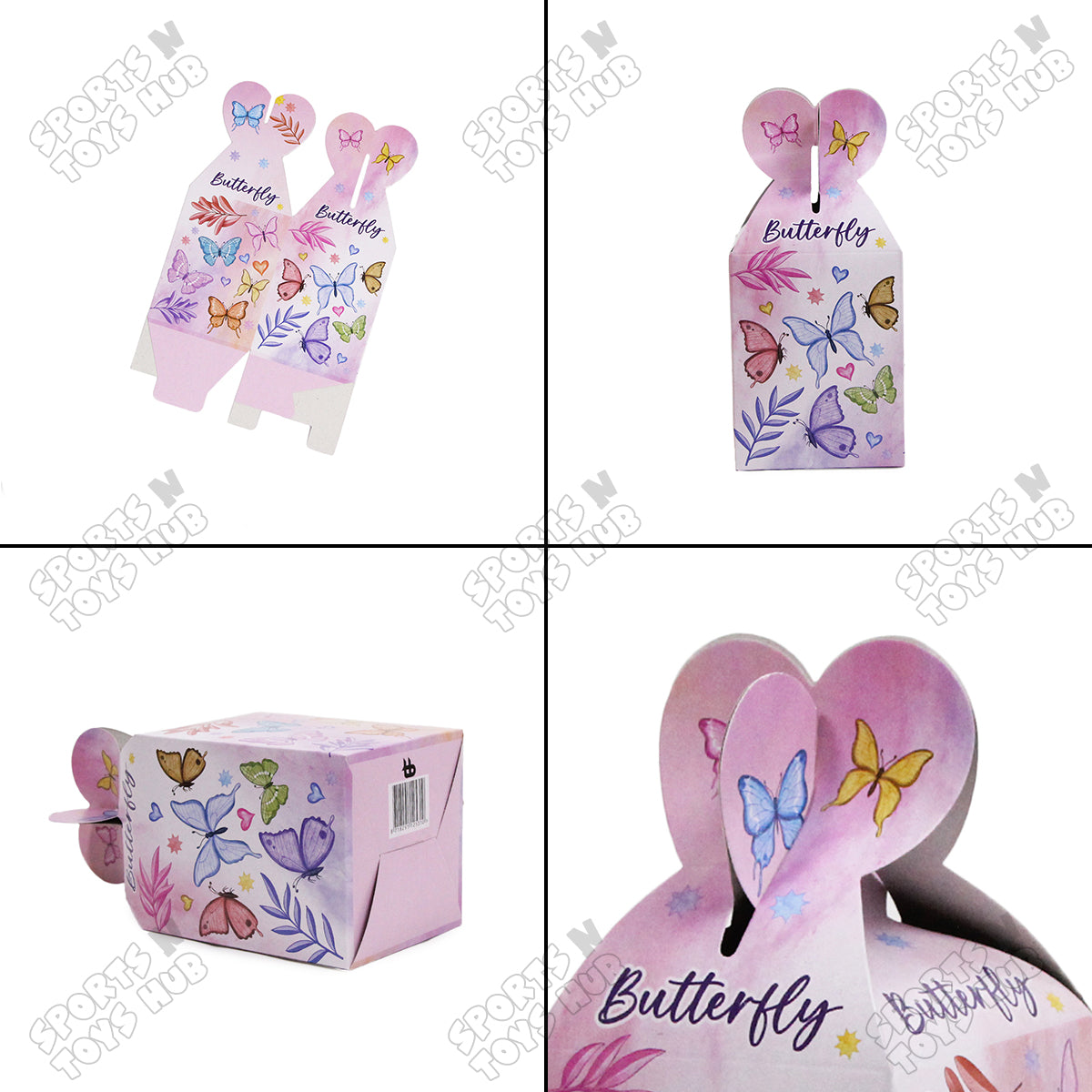 Butterfly Print Goodies Bag Collection - Pack Of 10