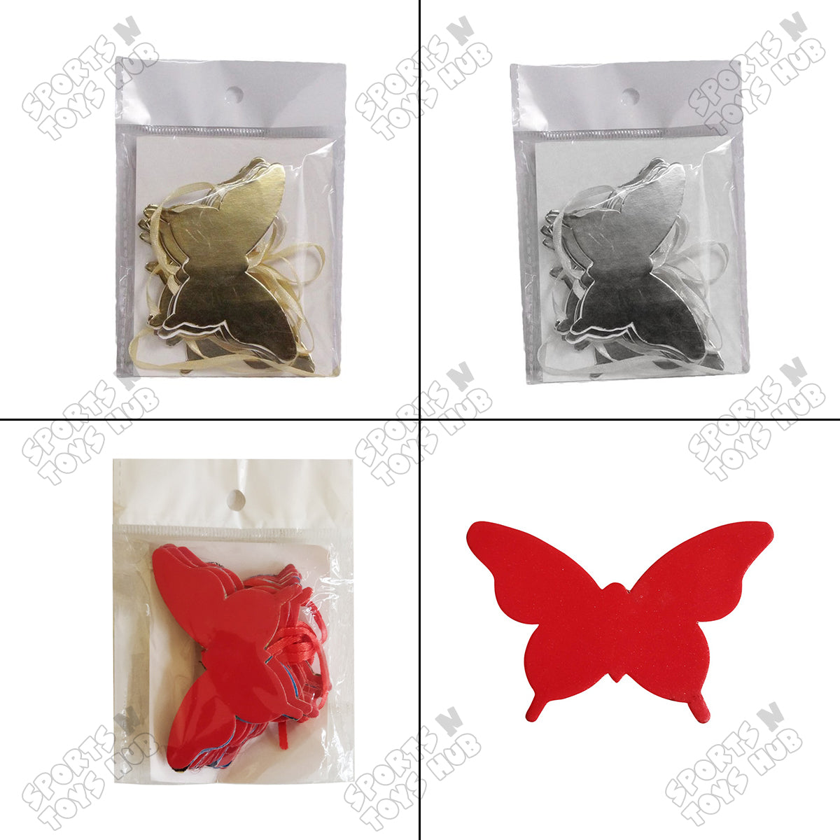 Butterfly Shape Hanging Strings - Pack Of 2