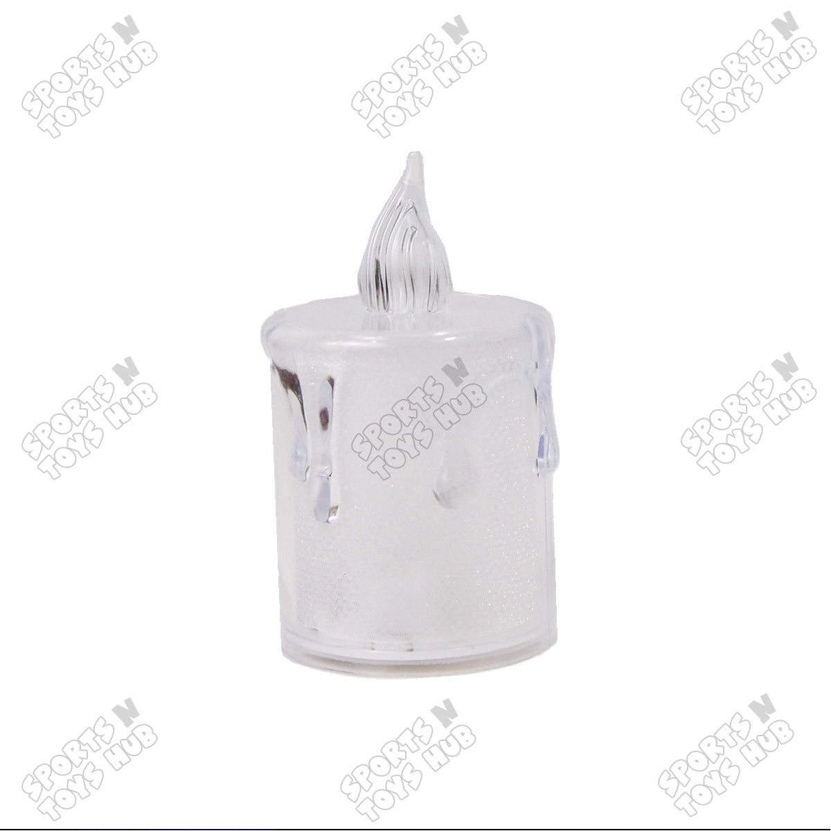 Crystal Clear Candle Shape Warm LED Light Candles - Pack 3