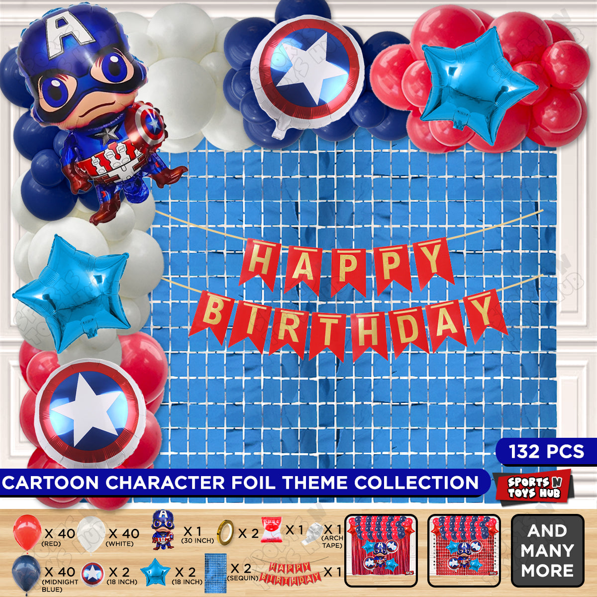 C@pt@in A-m-e-r-i-c-a Banner Arch Theme Collection