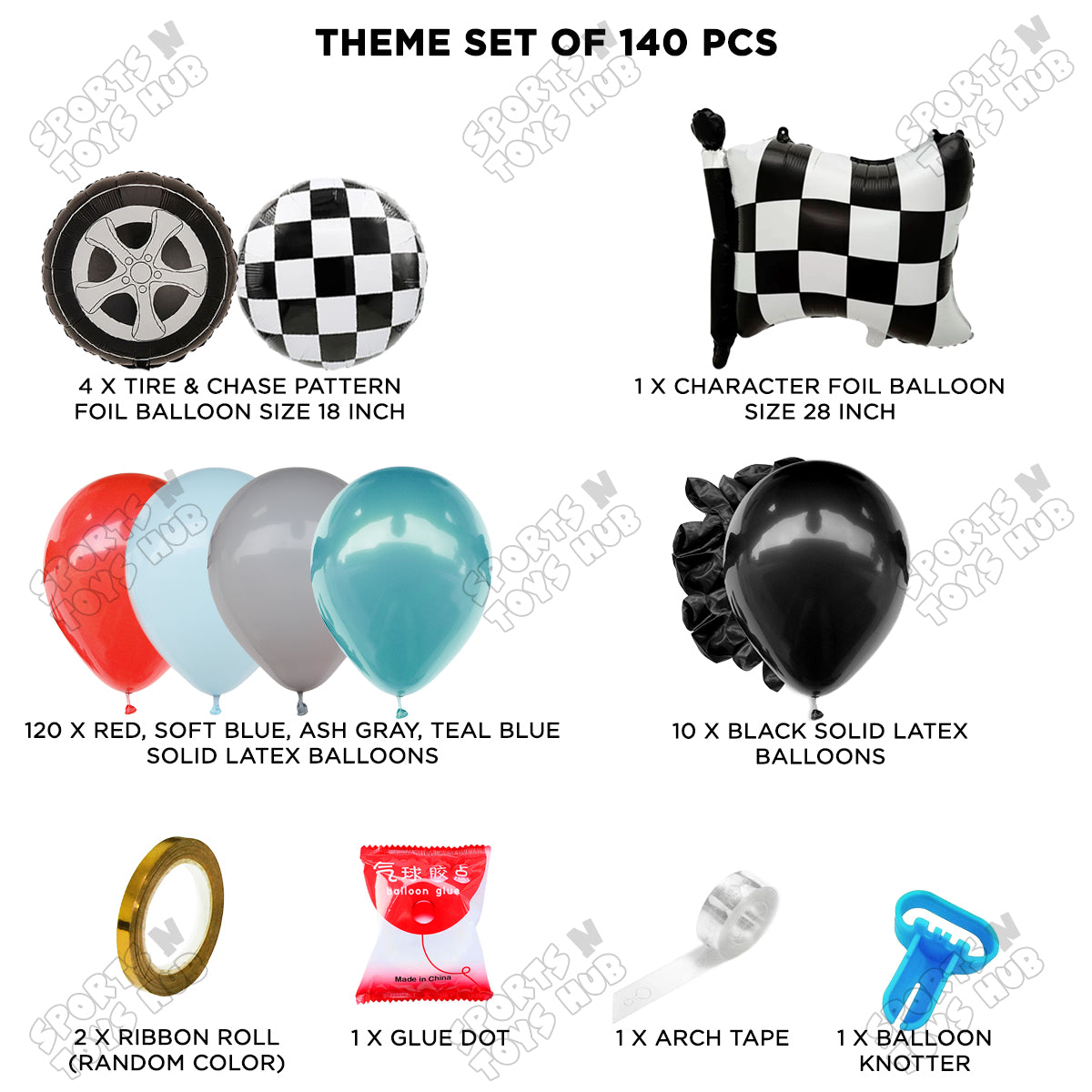 Checkered Flag Racing Arch Theme