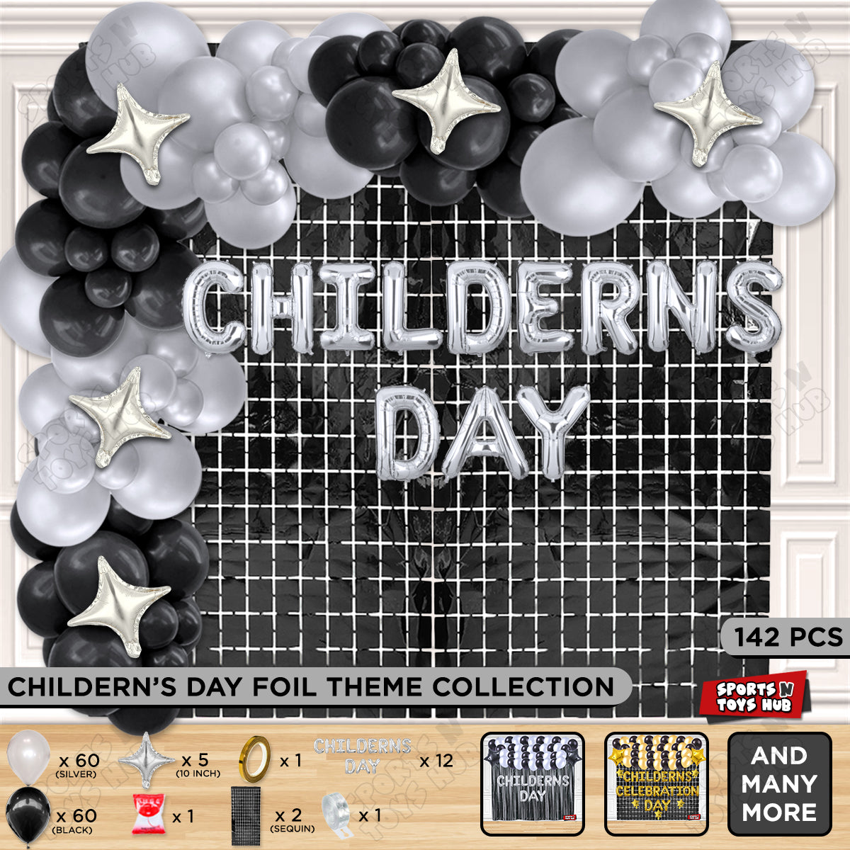 Childrens Day Foil Letters Theme Collection
