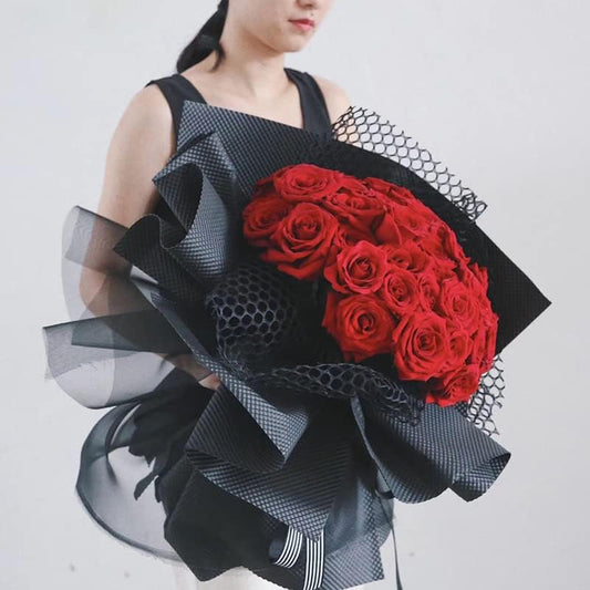 Circle Mesh Net Wrapping Roll – 5 Yards, 23.5 Inch Wide Polyester Mesh Fabric for Flower Bouquets, Gift Wrapping, Floral Arrangements, Wedding Decorations, Party Decor & Craft Supplies – Available in Multiple Colors